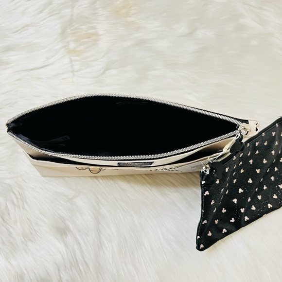 DISNEY Mickey Mouse Travel Makeup Bag with Removable Pouch - Picture 6 of 8